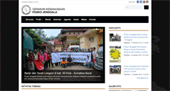 Desktop Screenshot of posko-jenggala.org